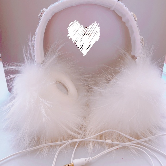 Monnalisa Limited Edition Adjustable Girl's Headphones Natural Fox 6 to14 - Picture 3 of 12